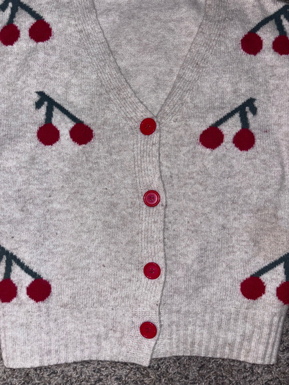 Knit cherry cardigan - Picture 3 of 5